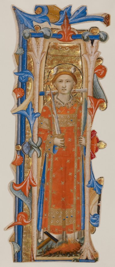 Initial I- A Martyr Saint by Lippo Vanni